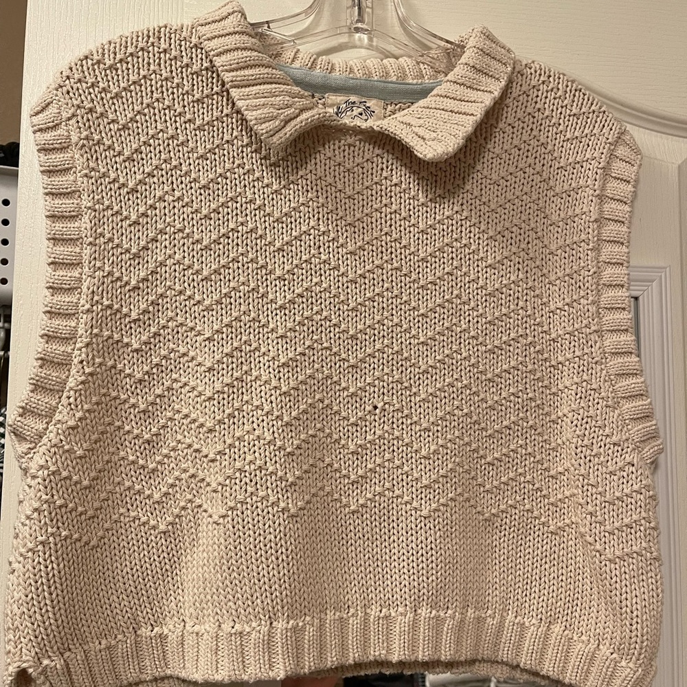 We The Free Cream Sweater Vest